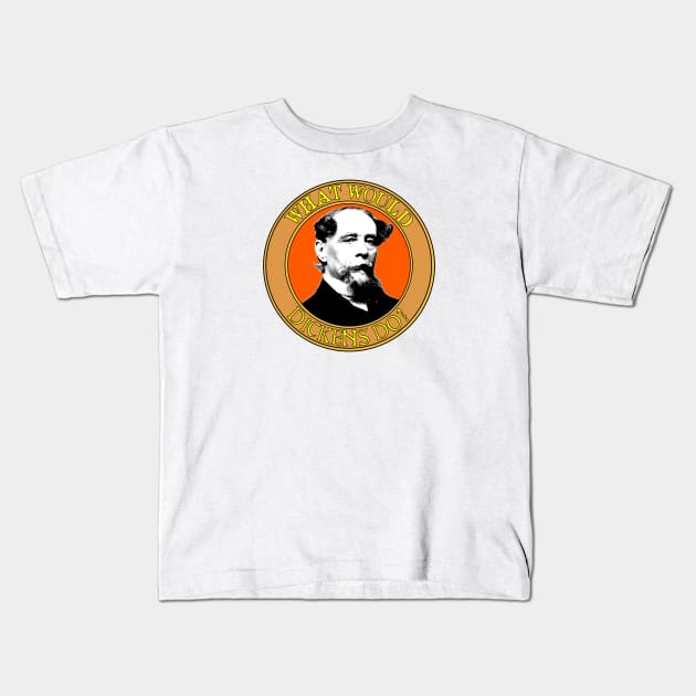 Dickens Kids T-Shirt by Retro-Matic